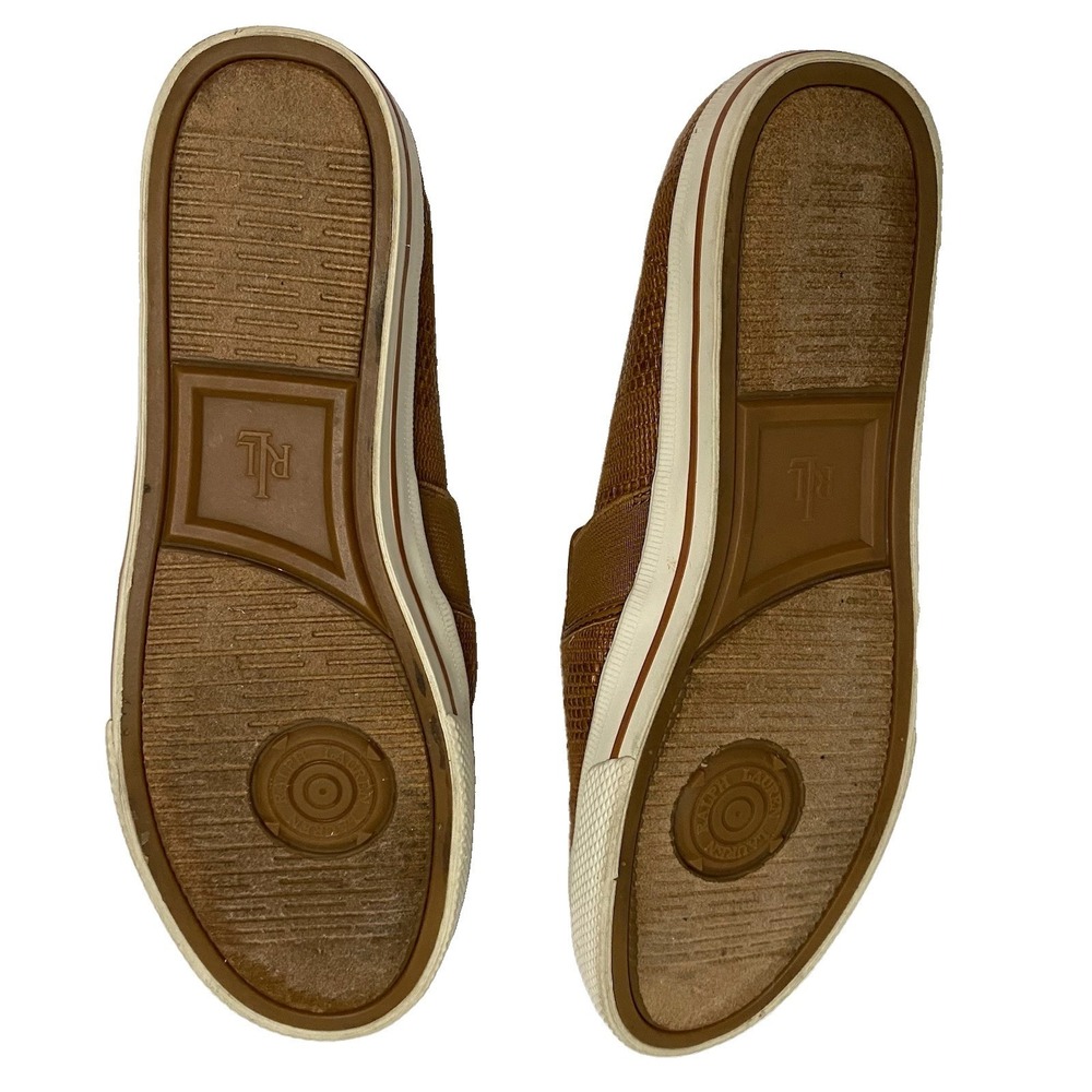 Lauren Ralph Lauren Jinny Woven Slip On Sneakers Classic Tan Size 9
0091 - Picture 6 of 6